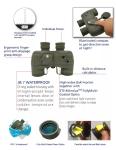 7x50 12x50 10x50 Long Range Military Binoculars For Marine , Hunting , Bird