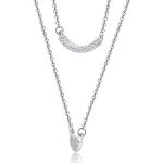 YASVITTI Double Layer Necklace Jewelry Classic Rose Gold Plated 925 Sterling