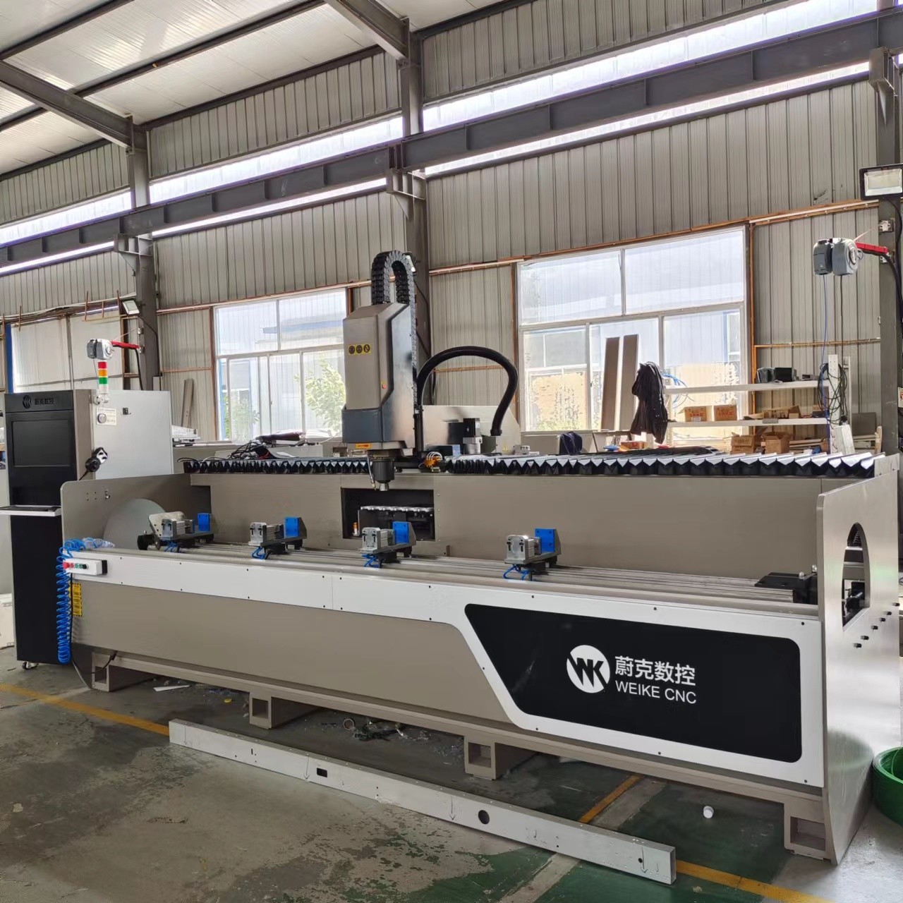 Window Door CNC Processing Machine On Aluminum Profile For CNC Drilling Milling Function