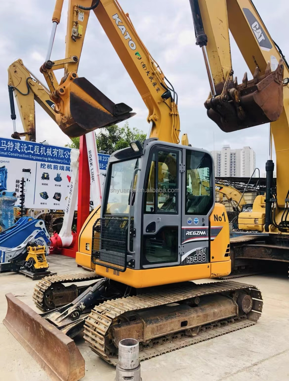 Second Hand Kato 308 Excavator with 0-2000 Working Hours and Low Operating Weight