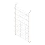 Door Back Barber Shop 6Layers Wig Display Stand Wall Mount Metal