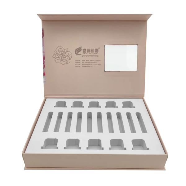 Luxurious Pink Perfume Set Sample Bottle Packaging Box Custom Perfume Bottle