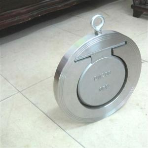 China DN80 Stainless Carbon Steel SS304 SS316 wcb EPDM NBR Viton Seal Single leaf thin disc Plate Check Valve Tianjin Factory factory