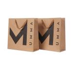 100% Recyclable Kraft Brown Shopping Bags Paperbag Custom Packaging FSC