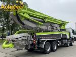 49X-6RZ Used ZOOMLION Concrete Pump MERCEDES BENZ 8X4 Green Gray
