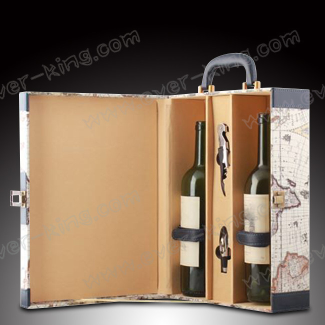 ISO9001 Wood Cardboard Spirits​ Glass Bottle Box