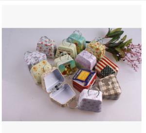 China Promotional Gift Tin Boxes With Hinged Lids Handbag Shape Portable And Wear Resistant factory