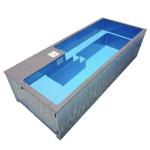 Outdoor Customized Color 20' 40' Shipping Container Swimming Pool With 2" Thick