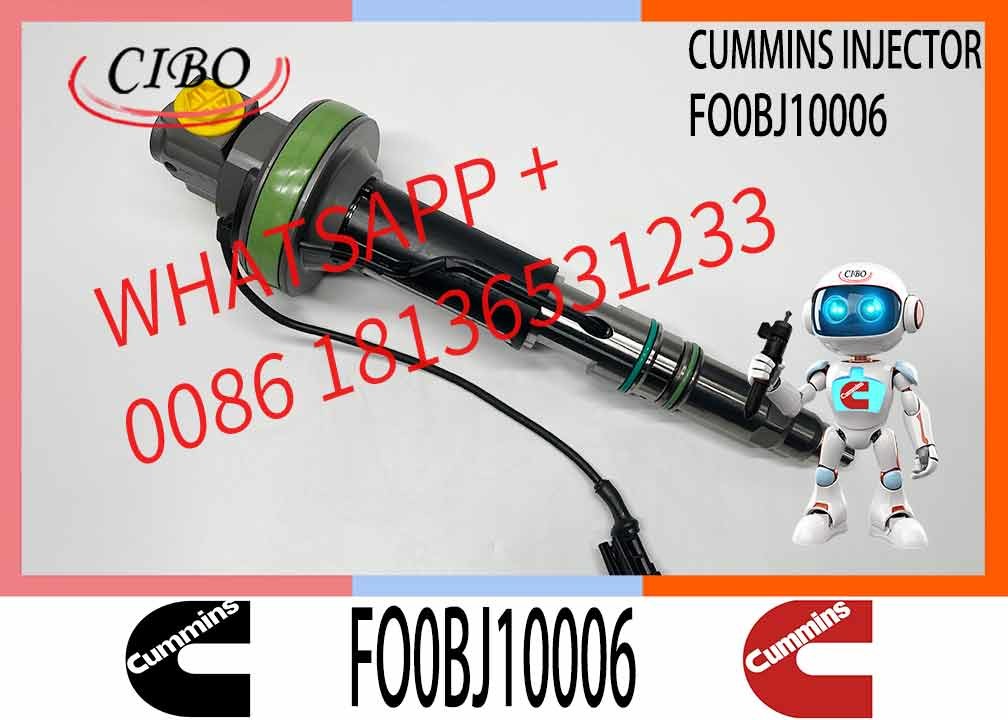Auto Parts Common Rail Diesel Fuel Injector F00BJ10006 For Cummins QSK19 QSK38 QSK60