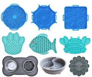 China Dog Slow Feeder Licking Mat With Suction Cups For Dog Treats &amp; Cat Food factory
