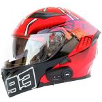Bluetooth Motorcycle helmet unisex double lens open face motorcycle helmet for