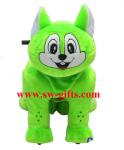 Funny kid toys motorized plush riding animal ,animal scooter in mall