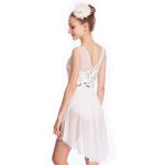 MiDee Lyrical Ballet Dance Costume Dresses Tank Top Illusion Sweetheart Sequins