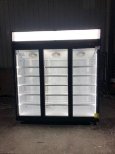China Customized Pizza Glass Door Merchandiser With Top Mounted Condensing Unit factory