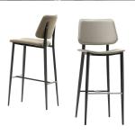 Commercial Joe Bar Modern Bar Chairs With Metal Frame 42.5" H X 17.3" W X 20.5"