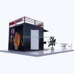 Modern Design Style 10ft Container Sentry Box Fast Food Truck Mobile Coffee