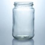 Metal Lid Honey Jam Round Food Grade Glass Jar with Custom Straight Edge Clear