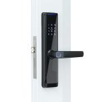 Black Tuya APP Smart Lock Fingerprint / Smart Code Door Lock