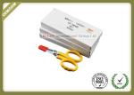 Straight Shape Fiber Optic Kevlar Cutter With Sawtooth Yellow Color