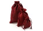 Natural Jute Gift Bags High Durability For Snacks / Cream Jars / Coins Storage