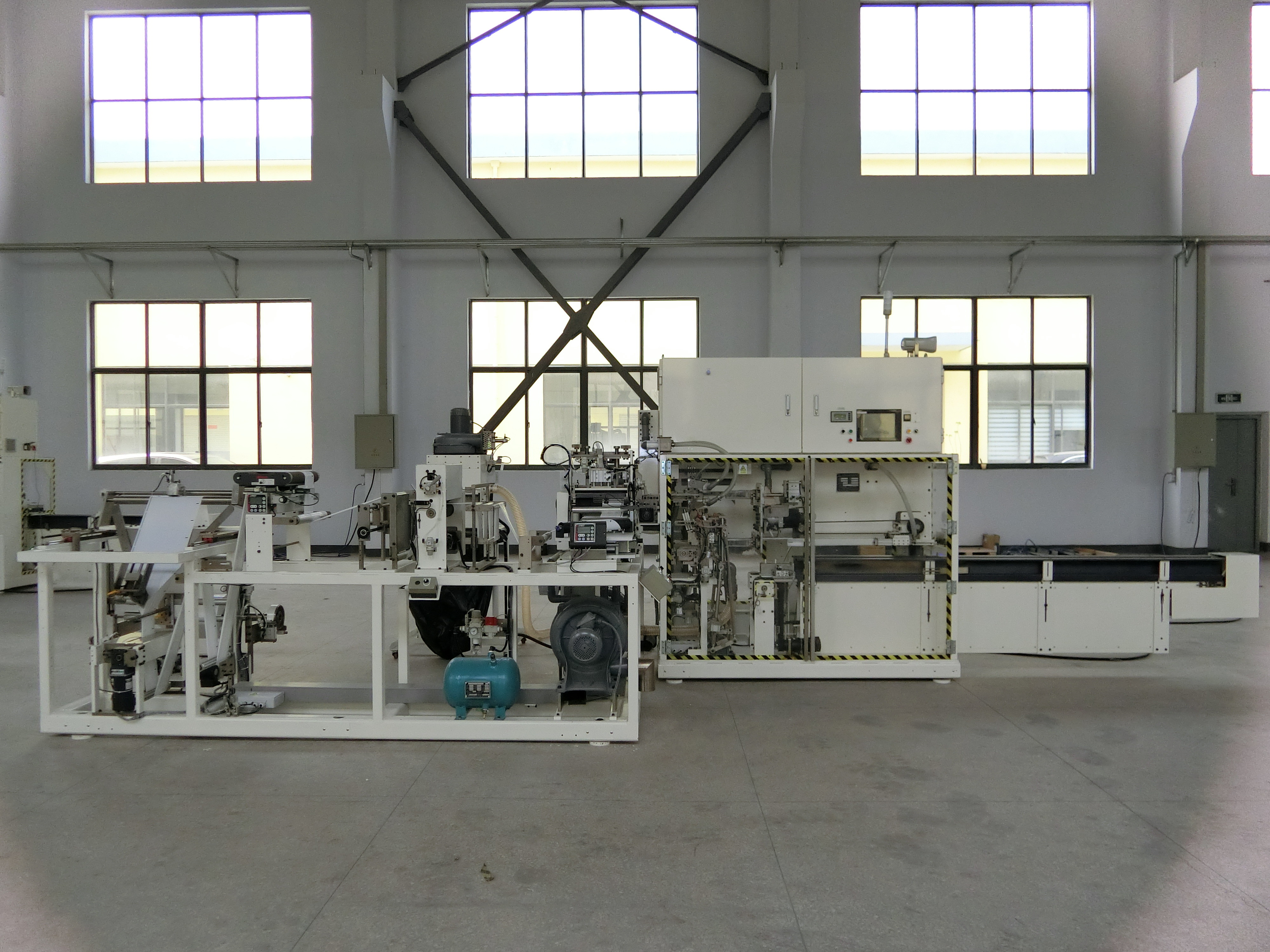 Disposable Sanitary Towel Packaging Machine PLC Control Highly Accurate Package