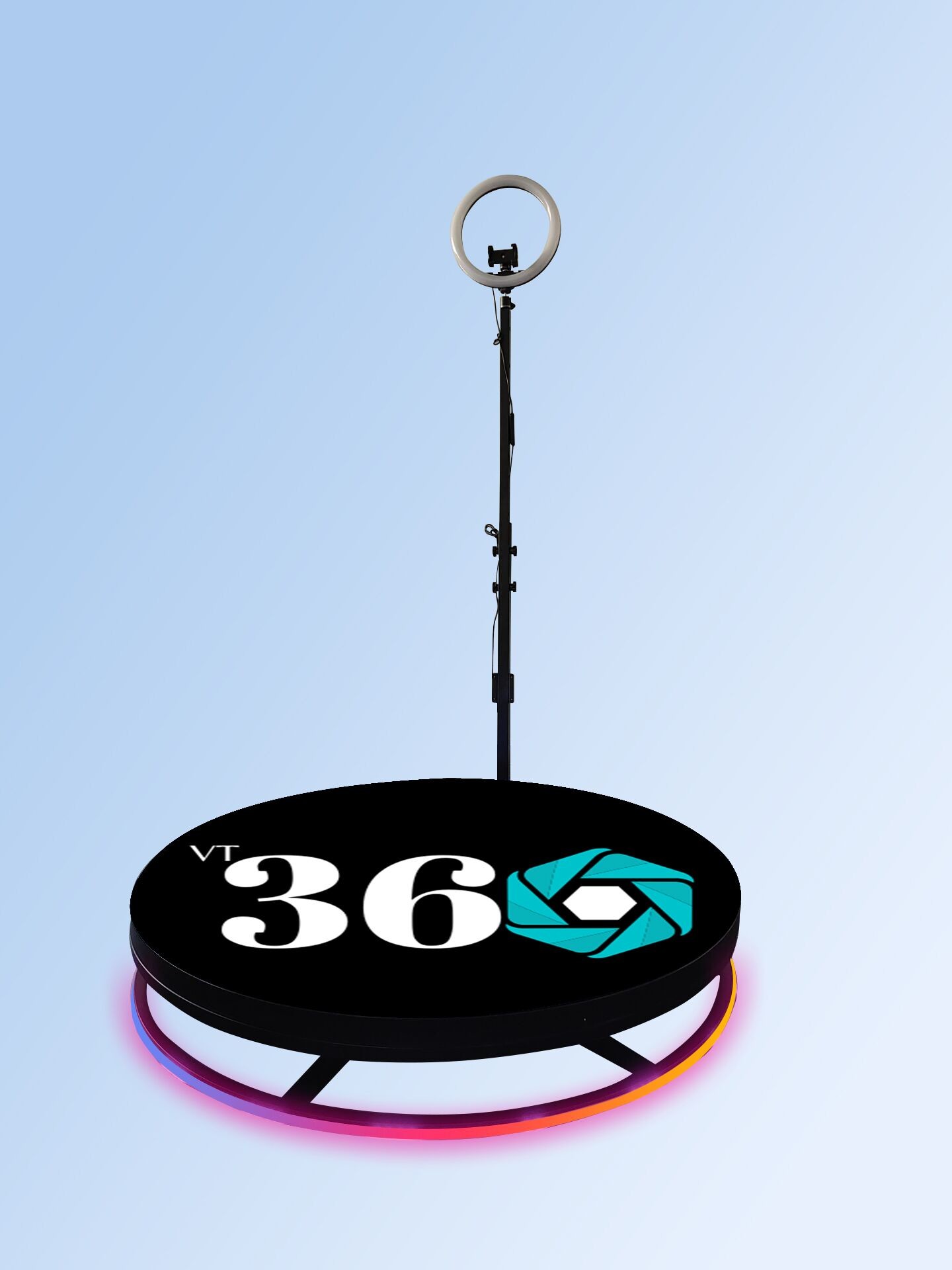 Portable 360 Video Photo Booth Slow Motion With Rotating Stand