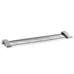 Matte Silver SS Bathroom Accessories Shelves Satin Finish