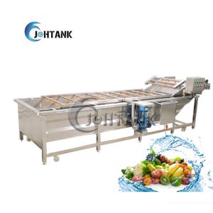 China Single Tank Ozone Based Vegetable Fruit Bubble Washing Machine factory