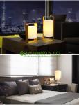 North America LED Modern Table Desk Lamp White Lampshade Gold Light Base