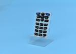 Multi-colored Rubber Keypad With Carbon Pill Insert