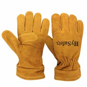 China NPFA1977 Dexterity Gauntlet Firefighter Gloves , Leather Wildland Fire Gloves factory