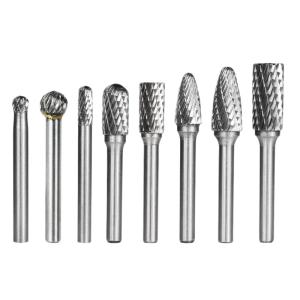 China Best 1/4&quot; Tungsten Carbide Die Grinder Bits Set (8pcs) For Polishing Steel Wood Metal factory