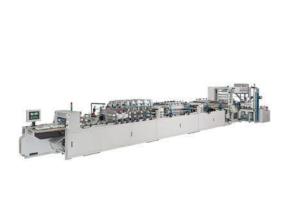 China 22kw Three Side Sealing Zipper Bag Making Machine Auto Central Sealing Zip Lock Bag Machine factory