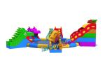 Giant Inflatable Dragon Water Park Combo / Blow Up Slide Aqua Park For Toddlers