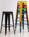 YLX-1108 Aluminium/Steel Loft Styl Square Seat Dining Chair