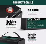 Deep Cycle 12v Lithium Ion 10kwh 5kwh Lifepo4 Battery 100ah
