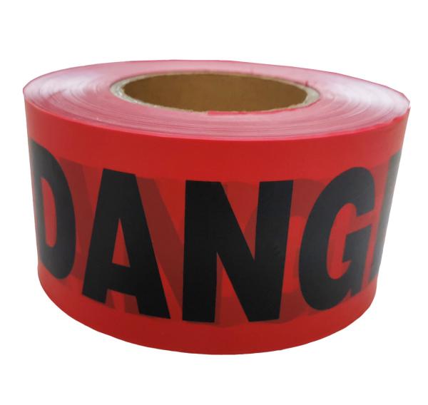3 Inch X 1000 Feet Danger Barricade Caution Tape Bold Black Text For Workplace