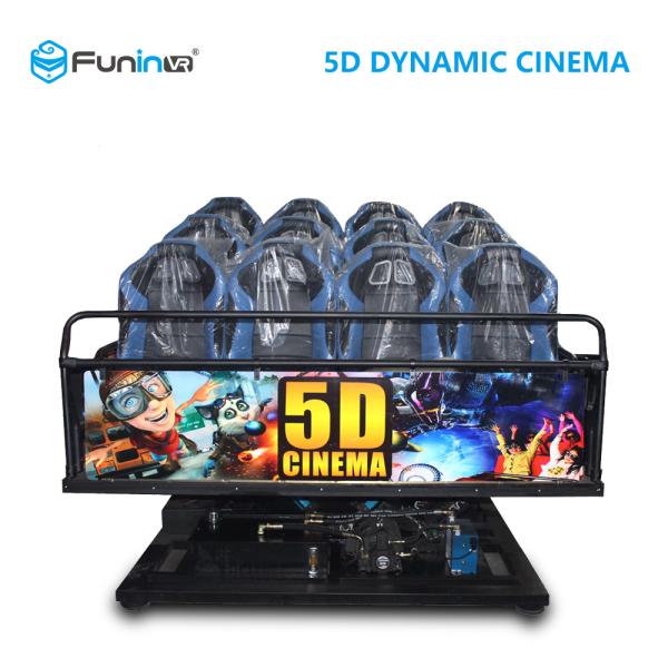 China Interactive Game 5D Theater Equipment Computer Software Control 12 Special Effects factory