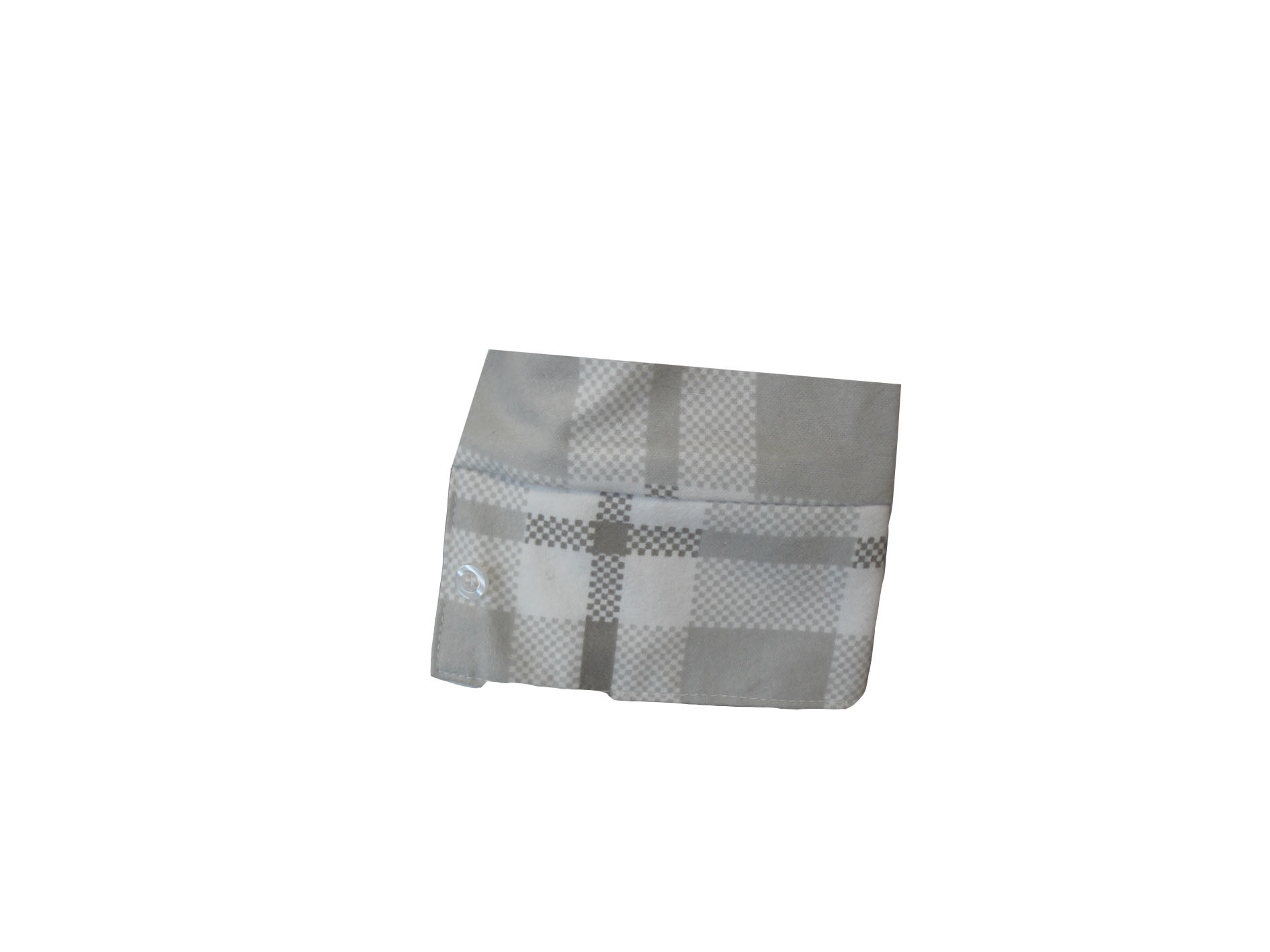 180G 100% Cotton Flannel Checked Shirt Off White & Gray Color