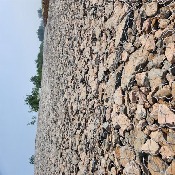 Galvanized Gabion Mesh Stone Wall For Civil Engineering And Architecture