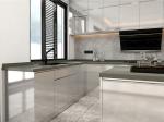 Stainless Steel Wall Hanging Kitchen Cabinets MDF Door Kitchen Wall Cupboards