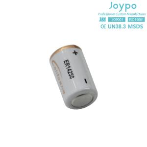 China Spiral Type 1/2AA ER14250M Lithium Battery 3.6V 1000mAh Lithium Thionyl Chloride Battery factory
