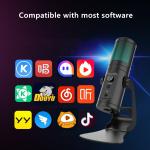 Metal 98db SNR USB Recording Microphone 75ma Microphone For Live Streaming Music