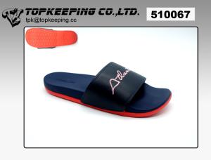 China Navy Foot Wear Adult Sliders Soft PU Sole Slide Slipper factory