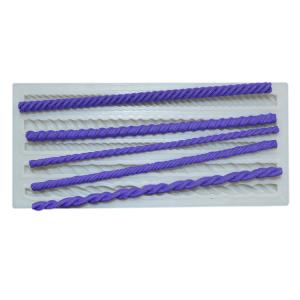 China Rope Shape Cake Baking Utensils Silicone Mould Craft Fondant Customized factory