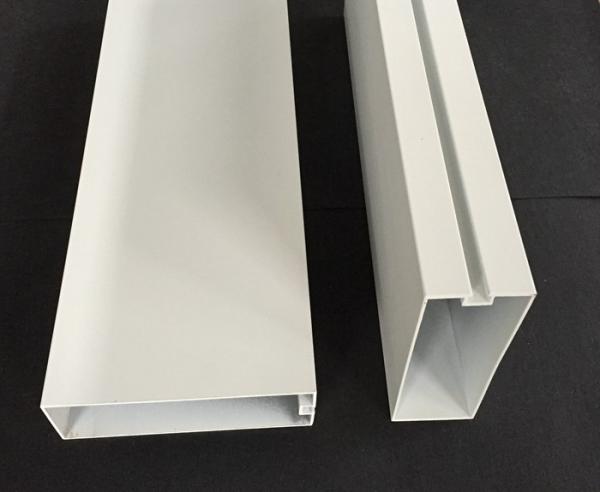 Moisture Proof Commercial Ceiling Tiles , White Aluminum Profile Sound Baffles