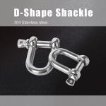 Stainless Steel D-Shackle for Heavy Rigging Strong and Dependable Rigging