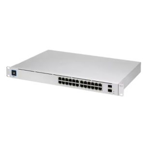 24-Port USW-Pro-24 Layer 3 Switch with 10G SFP Support and Fanless Cooling