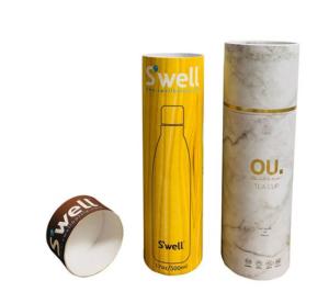 China Uv 4C Kraft Paper Tube Packaging 180gsm C2S Paper Cylinder Box factory