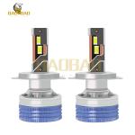 H4 White Flash Metal High Brightness Car Interior Headlight LED Bulb Luces Light